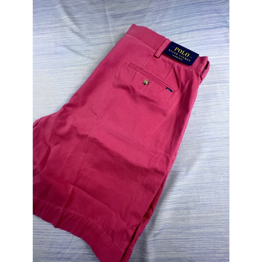 Polo Ralph Lauren Mens Classic Fit 9 inch Shorts Nantucket Red Pink 38 NWT